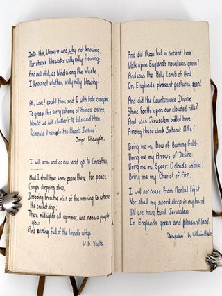 Painted binding – Her Anthology, manuscript poetry.