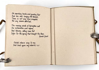Painted binding – Her Anthology, manuscript poetry.
