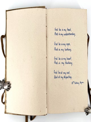 Painted binding – Her Anthology, manuscript poetry.