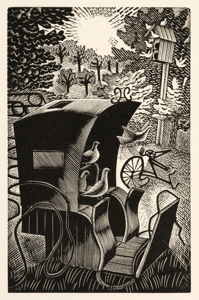 435 The Hansom Cab and the Pigeons; Being Random Reflections upon the Silver Jubilee of King George V. L. A. G. GOLDEN COCKEREL PRESS / Eric Ravilious ill. / Strong.