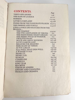 The Poems of William Shakespeare according to the text of the original copies, including the lyrics, songs, and snatches found in his dramas; according to the text of the original copies, including the lyrics, songs, and snatches found in his dramas