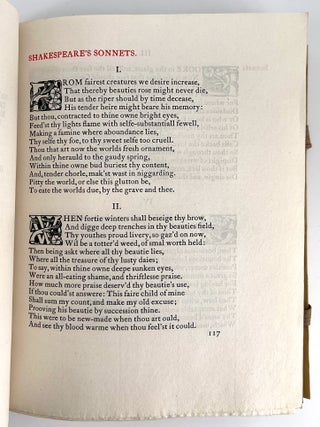 The Poems of William Shakespeare according to the text of the original copies, including the lyrics, songs, and snatches found in his dramas; according to the text of the original copies, including the lyrics, songs, and snatches found in his dramas