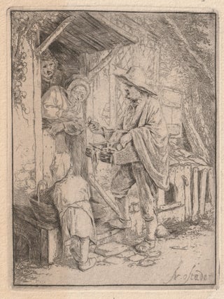 504 The Spectacle Seller. Adriaen van Ostade