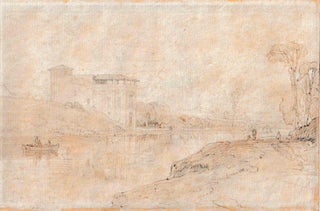 514 The Tiber, near Rome. Italian School 18th Century