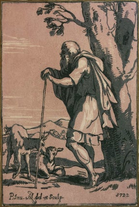552 Elderly Shepherd Leaning on a Staff. Antonio Maria the Elder Zanetti, after Parmigianino,...
