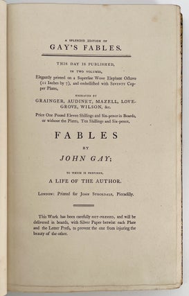 The Fables of Aesop; With a Life of the Author; and Embellished with one Hundred & twelve Plates