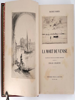 La Mort de Venise; Illustré de vingt-six eaux-fortes originales