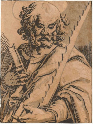 Saint Simon, from Christ and the Apostles. Ludolph Busïnck, after Georges Lallemand.