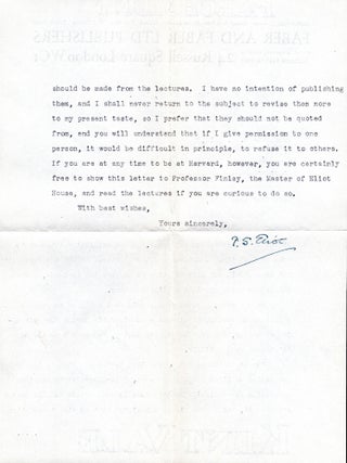 Two Typed Letters Signed (TLS)