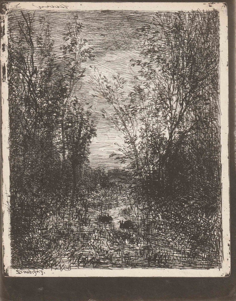 595 Le Ruisseau Dans La Clairière (The Brook in the Clearing). Charles François Daubigny.