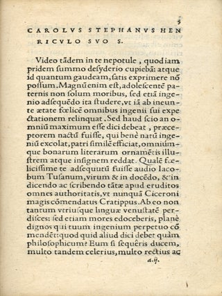 De re hortensi libellus (A small book on gardening); ...vulgaria herborum, florum ac fruticum qui in hortis conseri solent nomina latinis vocibus efferre docens ex probatis authoribus, in puerorum gratiam....