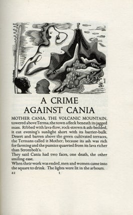 616 A Crime Against Cania. Arthur GOLDEN COCKEREL PRESS / Calder-Marshall, 1908 – 1982