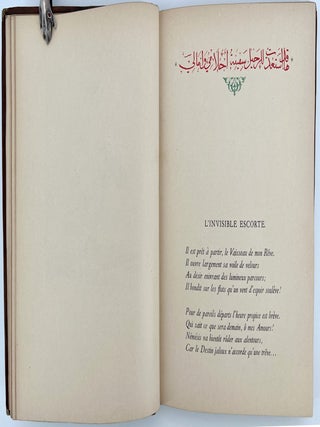 Au Souffle du Khamsîn; Poèmes décorés d'un frontispice par Georges Leroux et de vingt-six inscriptions Arabes