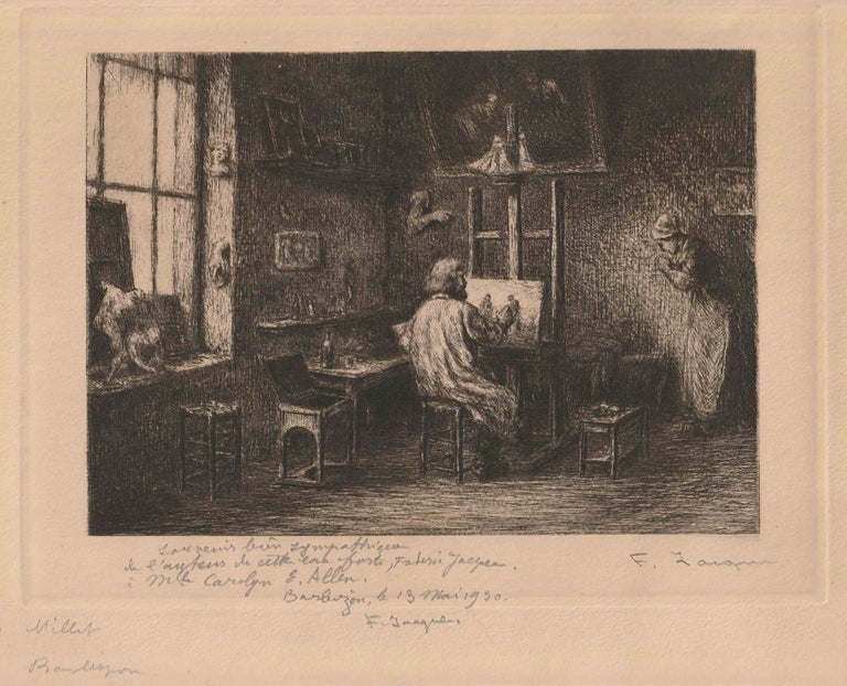 629 Millet in his Studio. Frederic Jacque.