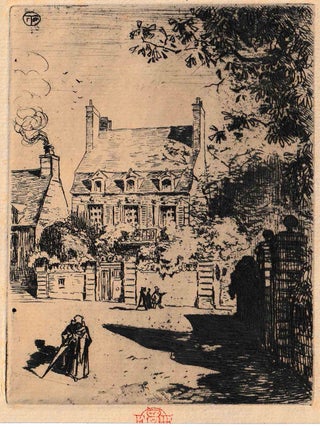 655 En Provence; la Maison d'Orléans (Valognes). Félix Hilaire Buhot