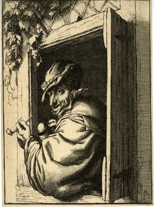 661 The Smoker at the Window. David Deuchar, after van Ostade