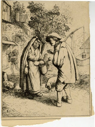 666 Man and Woman Talking. Adriaen van Ostade, after