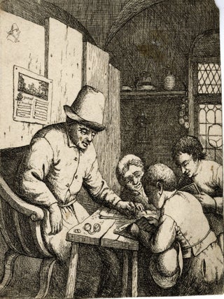 673 The School Master. David Deuchar, after van Ostade