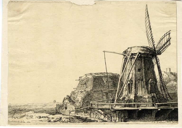 678 The Windmill. François Vivares, after Rembrandt van Rijn.