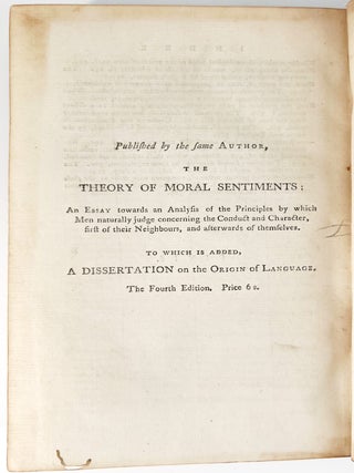 Inquiry into the Nature and Causes of the Wealth of Nations