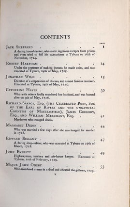 The Complete Newgate Calendar; Being Captain Charles Johnson's General History of the Lives and Adventures of the Most Famous Highwaymen, Murderers, Street Robbers, and Accounts of the Voyages and Plunders of the Most Notorious Pyrates, 1726