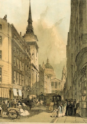 693 St. Paul's From Ludgate Hill, from Original Views of London As It Is. Thomas Shotter Boys