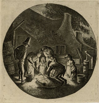 699 ; Les paysans tuant un porc. David Deuchar, after van Ostade