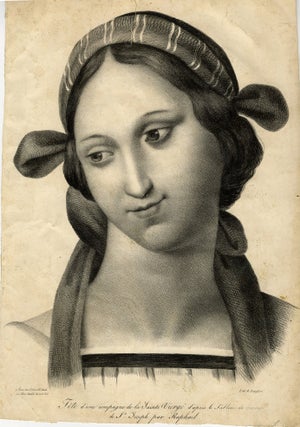 719 Head of a Companion of the Blessed Virgin (after Raffaello Sanzio). Pierre Planat