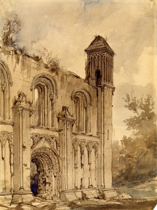 722 Glastonbury Abbey. Frederick Nash, attributed to