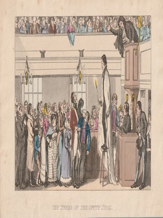 737 The Sinner on the cutty stool; One of two plates from The Trial of Rev. Alexander Fletcher,...