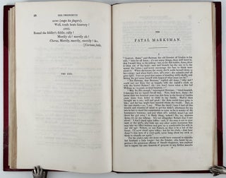 Der Freischütz Travestie. By Septimus Globus.; With twelve etchings by George Cruikshank, from drawings by an amateur; and the original tale whereon the German opera is founded.
