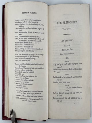 Der Freischütz Travestie. By Septimus Globus.; With twelve etchings by George Cruikshank, from drawings by an amateur; and the original tale whereon the German opera is founded.