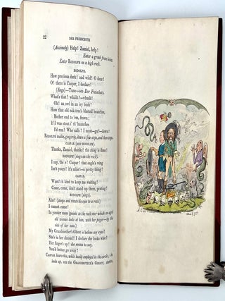 Der Freischütz Travestie. By Septimus Globus.; With twelve etchings by George Cruikshank, from drawings by an amateur; and the original tale whereon the German opera is founded.