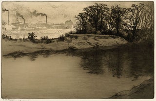 757 La Seine à Courbevoie. Edgar Chahine