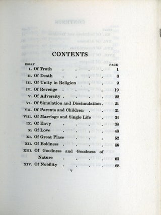 The Essays Of Bacon
