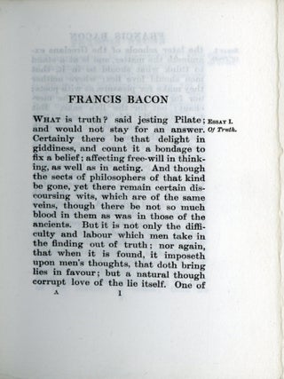 The Essays Of Bacon
