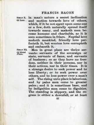The Essays Of Bacon