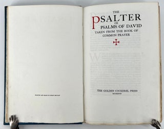 The Psalms of David; Taken from the Book of Common Prayer