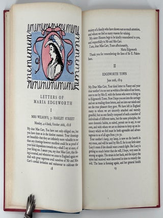 Letter of Maria Edgeworth and Anna Letitia Barbauld