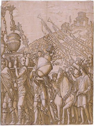 775 The Triumph of Caesar: Plate IV. Andrea Andreani, after Andrea Mantegna, about...