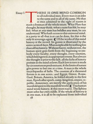 Essays by Ralph Waldo Emerson; With Preface by Thomas Carlyle