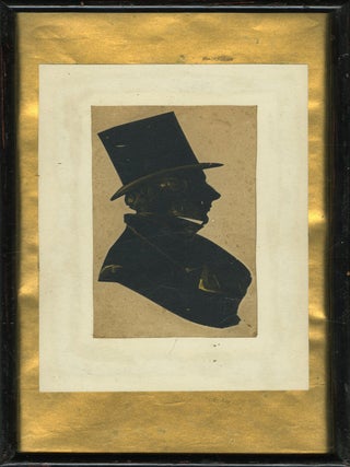 803 Silhouette, Portrait of a Man in a Top Hat. William James Hubard, attributued to