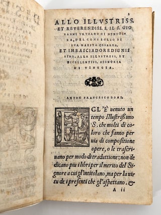 Disegno del Doni; Partito in più ragionamenti, ne quali si tratta della scoltura et pittura ....