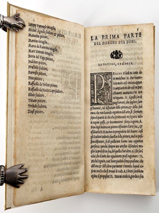 Disegno del Doni; Partito in più ragionamenti, ne quali si tratta della scoltura et pittura ....