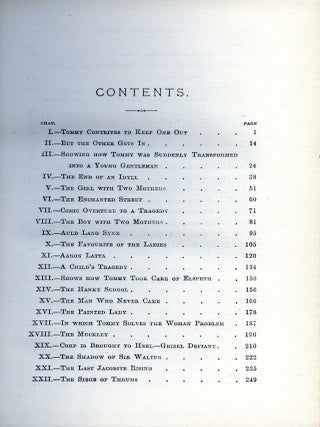Sentimental Tommy, The Story of His Boyhood