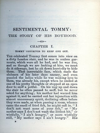 Sentimental Tommy, The Story of His Boyhood