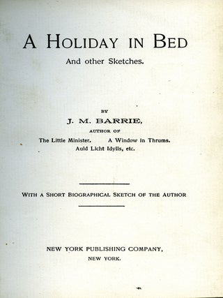 A Holiday in Bed and Other Sketches