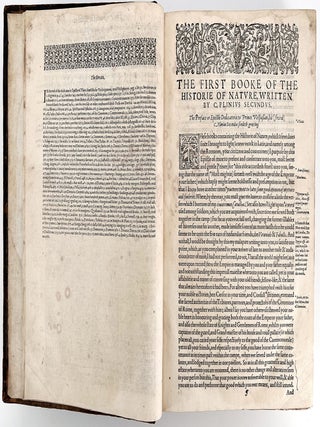 The Historie of the World |Commonly called, | THE NATURALL HISTORIE OF I C.PLINIUS SECUNDUS.| Translated into English by PHILEMON HOLLAND I Doctor of Phyjicke