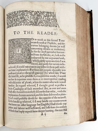 The Historie of the World |Commonly called, | THE NATURALL HISTORIE OF I C.PLINIUS SECUNDUS.| Translated into English by PHILEMON HOLLAND I Doctor of Phyjicke