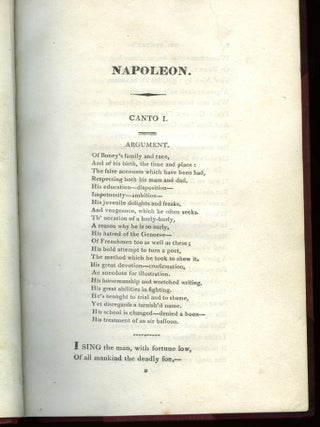 The Life of Napoleon; A Hudibrastic Poem in Fifteen Cantos